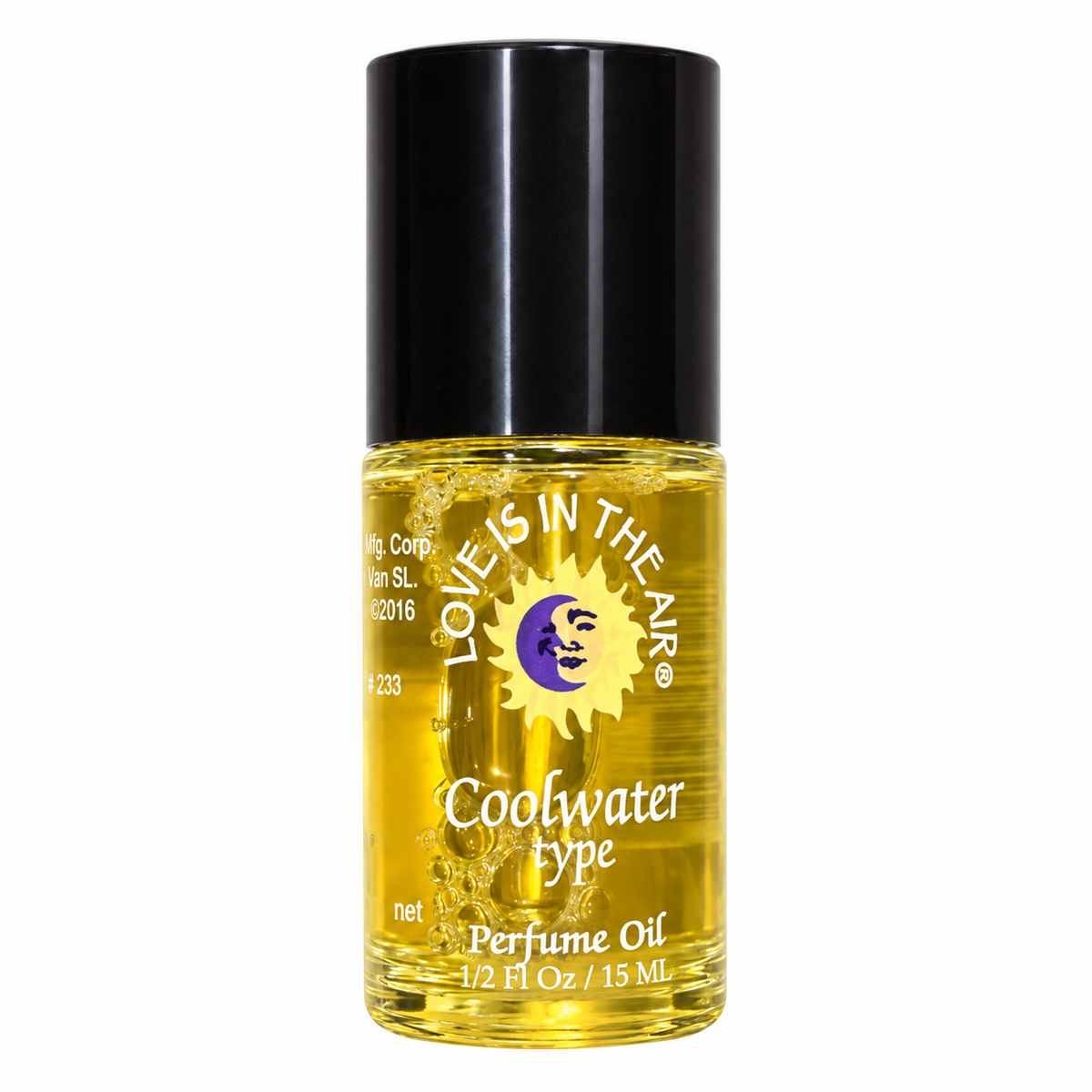 Love Is in the Air Coolwater type perfume oil, 15 mL bottle