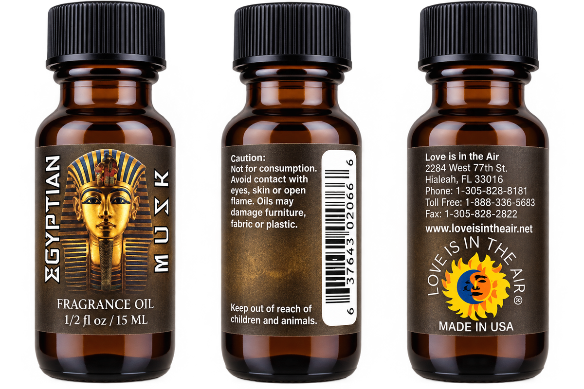 Egyptian Musk Pharaoh Label Fragrance Oil 15 mL by Love Is In The Air