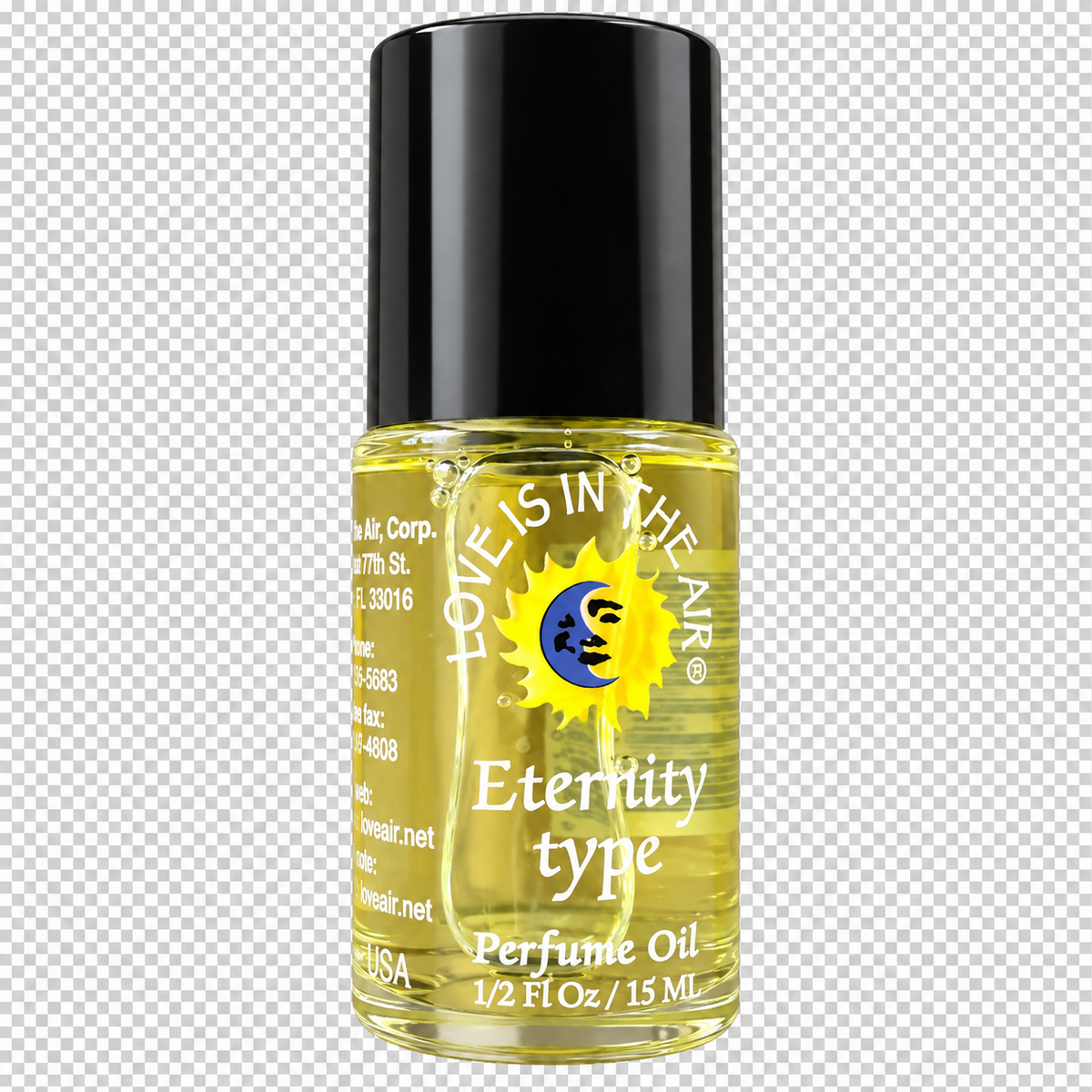 Love Is in the Air Eternity type perfume oil, 15 mL bottle