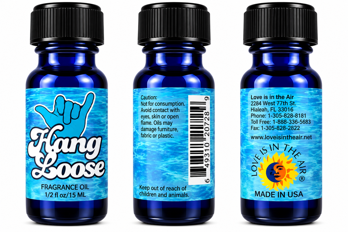 Love Is In The Air Hang Loose Fragrance Oil 15 mL - three product views