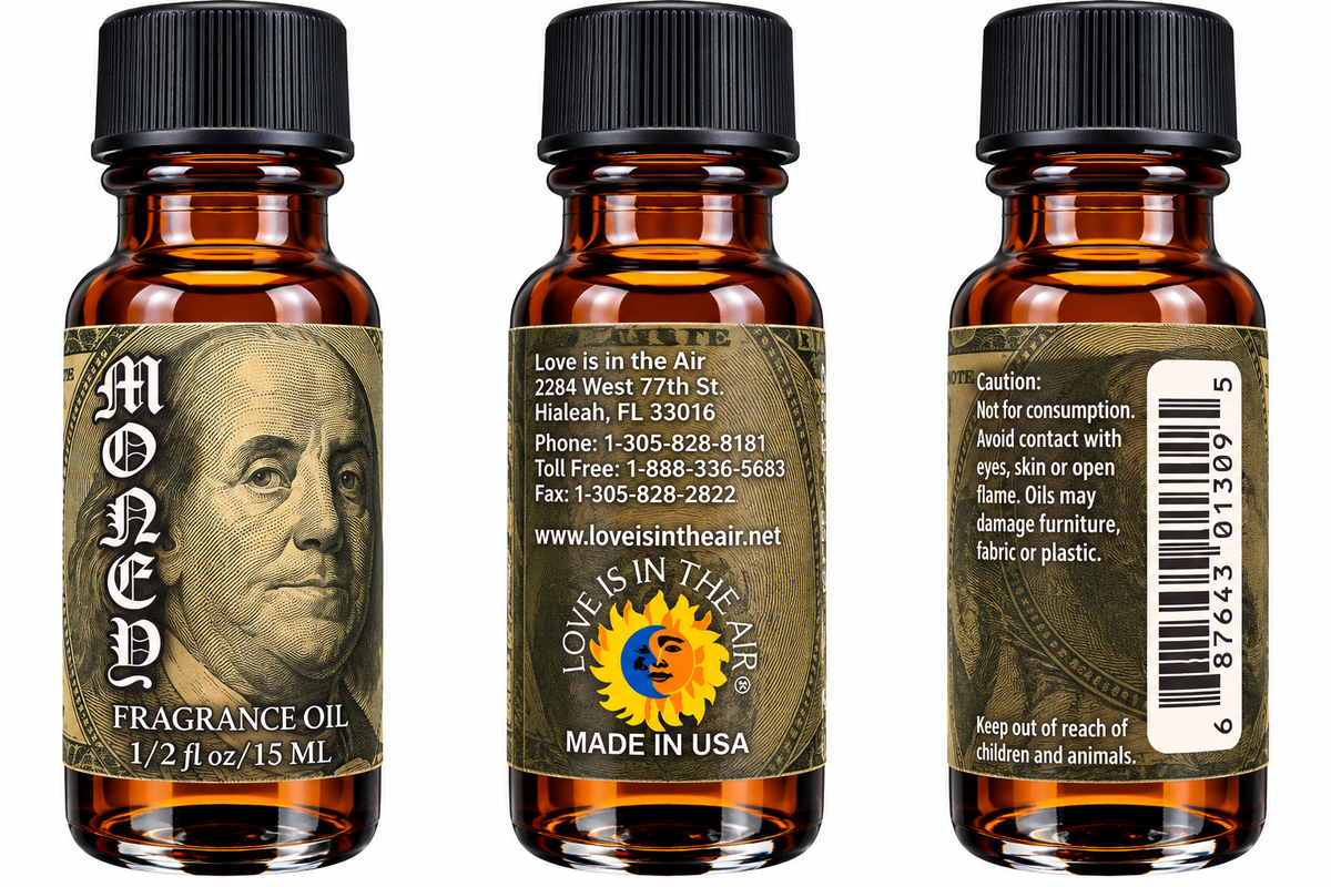 Love Is In The Air Money Fragrance Oil 15 mL - three product views