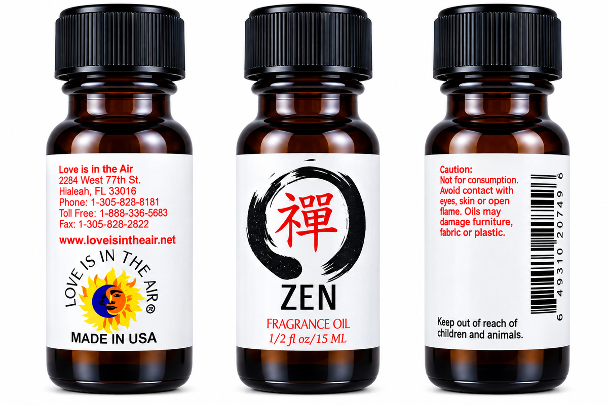 Love Is In The Air Zen Fragrance Oil 15 mL - three product views