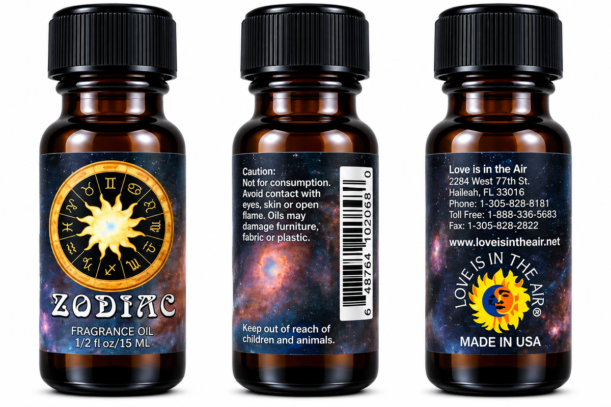 Love Is In The Air Zodiac Fragrance Oil 15 mL - three product views