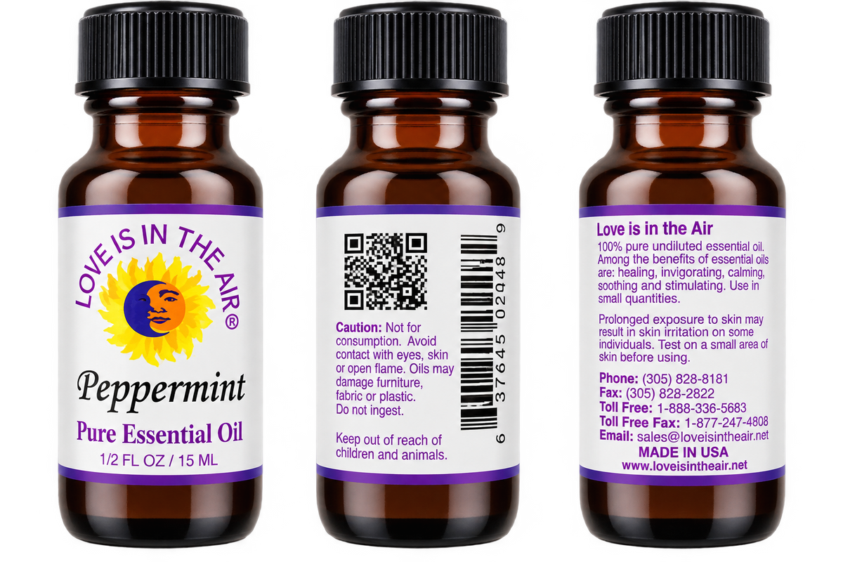 Peppermint Pure Essential Oil 15 mL by Love Is In The Air