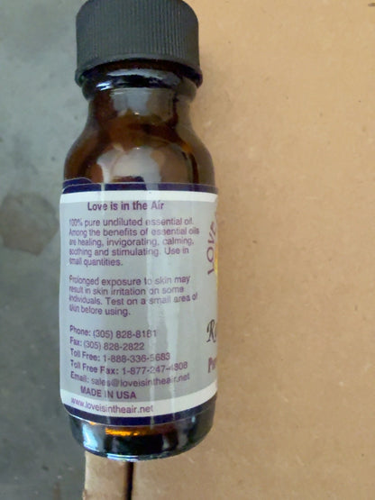 Rosemary Pure Essential Oil 15 mL product information label